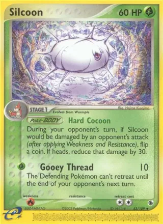 Silcoon #43 · Ruby & Sapphire Pokémon card