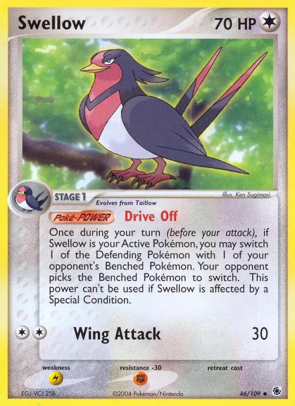 Swellow full card art