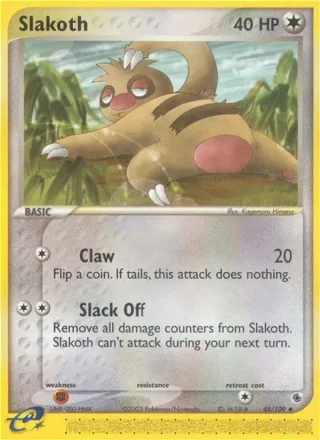 Slakoth #45 · Ruby & Sapphire Pokémon card