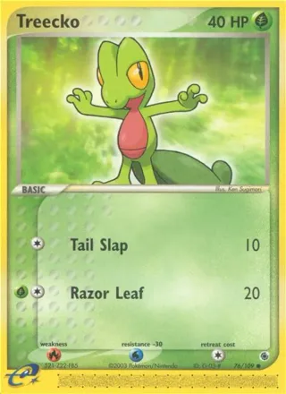 Treecko #76 · Ruby & Sapphire Pokémon card