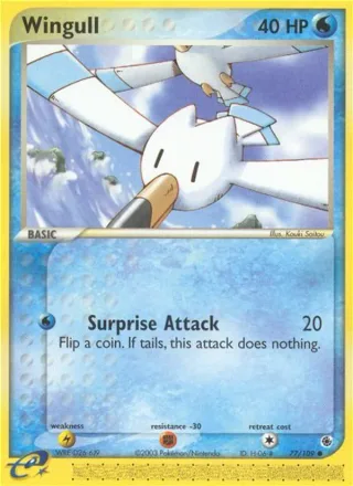 Wingull #77 · Ruby & Sapphire Pokémon card