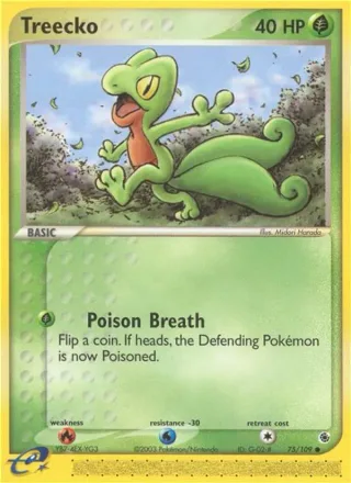 Treecko #75 · Ruby & Sapphire Pokémon card