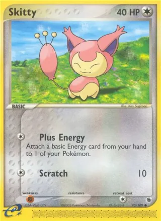 Skitty #70 · Ruby & Sapphire Pokémon card