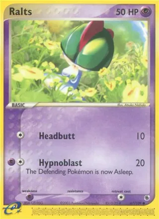 Ralts #67 · Ruby & Sapphire Pokémon card