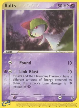Ralts #68 · Ruby & Sapphire Pokémon card