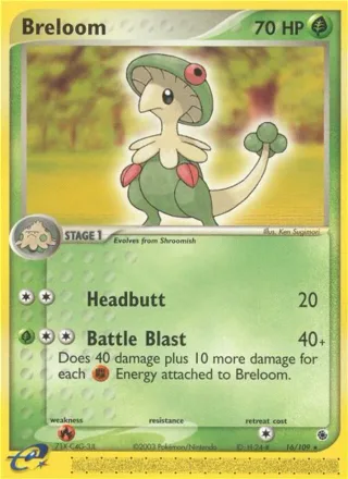 Breloom #16 · Ruby & Sapphire Pokémon card