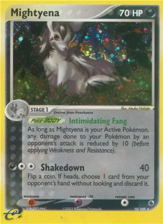 Mightyena #10 · Ruby & Sapphire Pokémon card