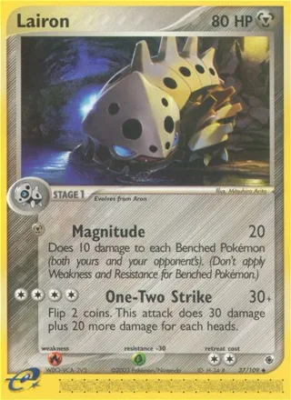 Lairon #37 · Ruby & Sapphire Pokémon card