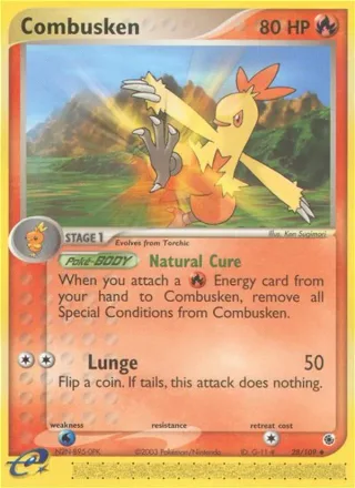 Combusken #28 · Ruby & Sapphire Pokémon card