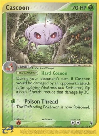 Cascoon #26 · Ruby & Sapphire Pokémon card