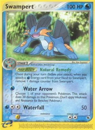 Swampert #23 · Ruby & Sapphire Pokémon card