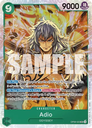 Adio #OP09-023 · Emperors in the New World One Piece card
