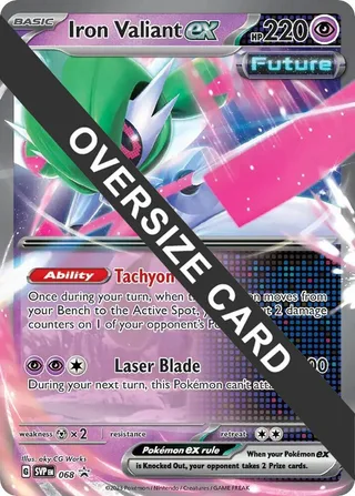 Iron Valiant ex - 068 #068 · Jumbo cards Pokémon card