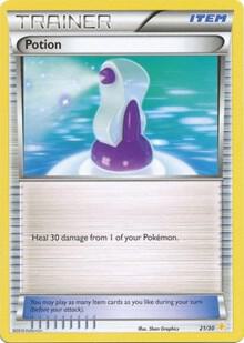 Potion #21 · XY trainer Kit (Pikachu Libre) Pokémon card