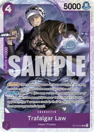 Trafalgar Law (Alternate Art) #ST10-010-alternate-art · Premium Booster -The Best- One Piece card