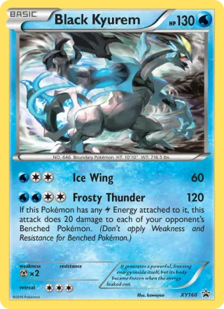 Black Kyurem #XY160 · XY Black Star Promos Pokémon card