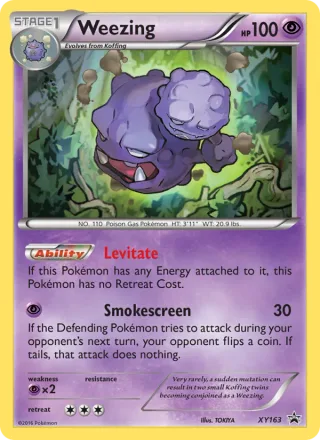 Weezing #XY163 · XY Black Star Promos Pokémon card