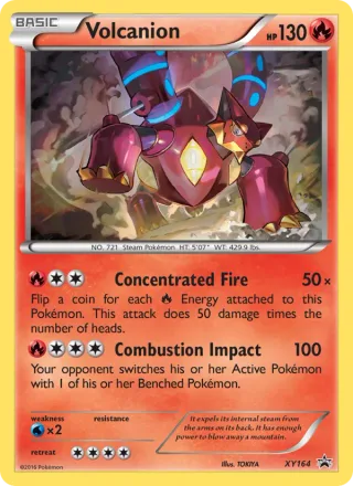 Volcanion #XY164 · XY Black Star Promos Pokémon card