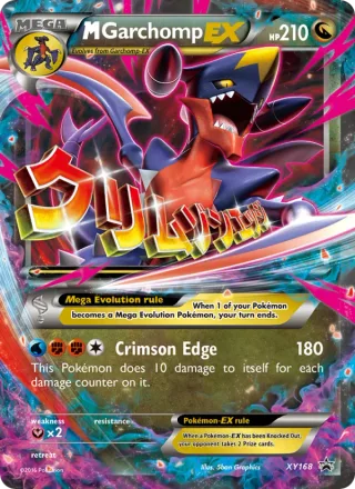 M Garchomp-EX #XY168 · XY Black Star Promos Pokémon card