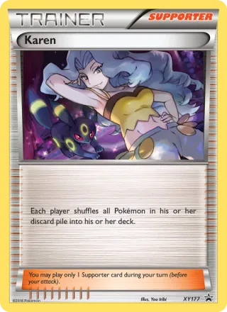 Karen #XY177 · XY Black Star Promos Pokémon card