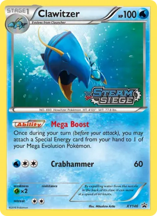 Clawitzer #XY146 · XY Black Star Promos Pokémon card