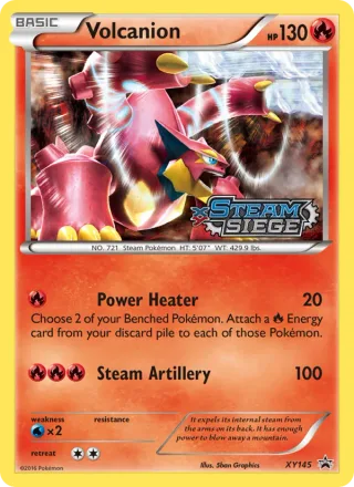 Volcanion #XY145 · XY Black Star Promos Pokémon card