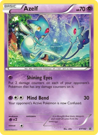 Azelf #XY142 · XY Black Star Promos Pokémon card