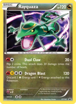 Rayquaza #XY141 · XY Black Star Promos Pokémon card