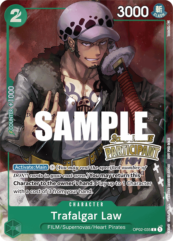 Trafalgar Law (Online Regional 2023) [Winner] full card art
