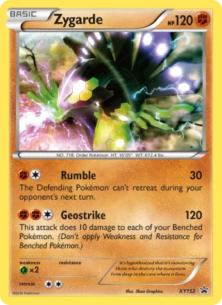 Zygarde #XY152 · XY Black Star Promos Pokémon card