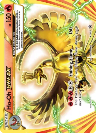 Ho-Oh BREAK #XY154 · XY Black Star Promos Pokémon card