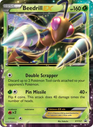 Beedrill EX #XY157 · XY Black Star Promos Pokémon card