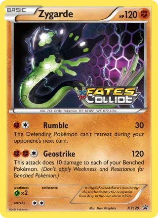 Zygarde #XY129 · XY Black Star Promos Pokémon card