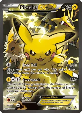 Pikachu EX #XY124 · XY Black Star Promos Pokémon card
