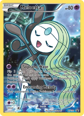 Meloetta #XY120 · XY Black Star Promos Pokémon card