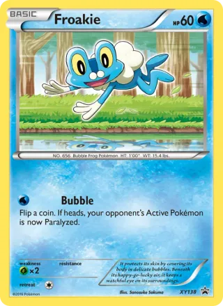 Froakie #XY138 · XY Black Star Promos Pokémon card
