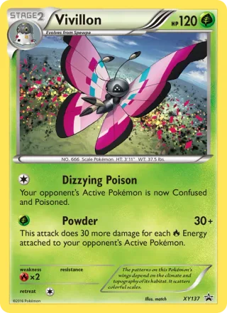 Vivillon #XY137 · XY Black Star Promos Pokémon card