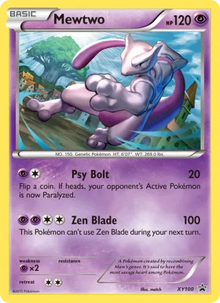 Mewtwo #XY100 · XY Black Star Promos Pokémon card