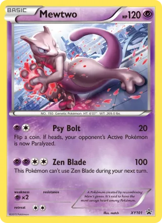 Mewtwo #XY101 · XY Black Star Promos Pokémon card