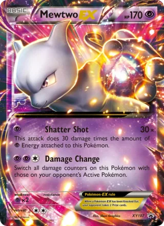 Mewtwo EX #XY107 · XY Black Star Promos Pokémon card