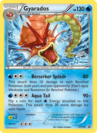Gyarados #XY109 · XY Black Star Promos Pokémon card