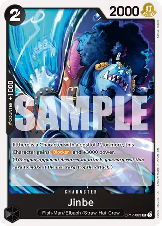 Jinbe #OP17-083 · The World's Strongest Warriors One Piece card