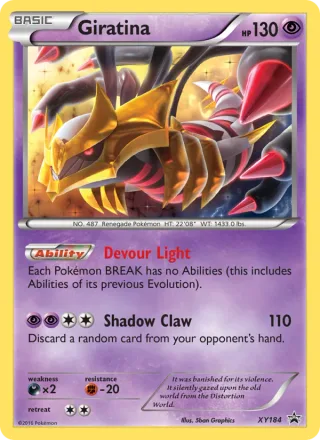 Giratina #XY184 · XY Black Star Promos Pokémon card