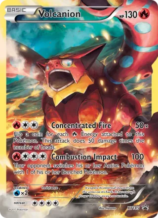 Volcanion #XY185 · XY Black Star Promos Pokémon card