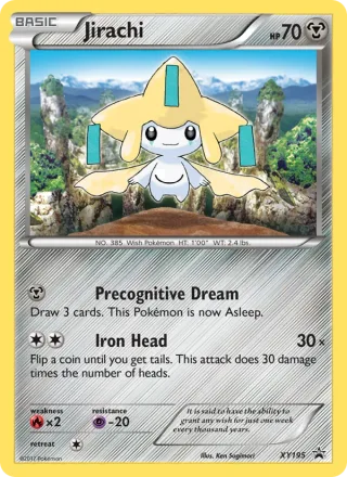 Jirachi #XY195 · XY Black Star Promos Pokémon card