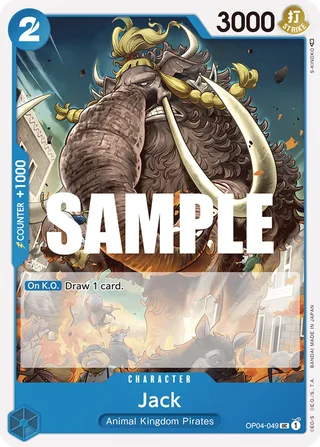 Jack #OP04-049 · Kingdoms of Intrigue Pre-Release Cards One Piece card