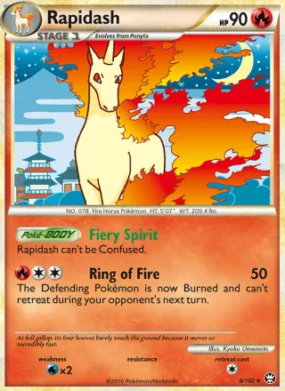 Rapidash #8 · Triumphant Pokémon card