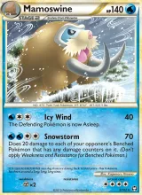 Mamoswine · Triumphant Pokémon card