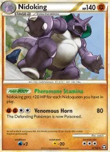 Nidoking · Triumphant Pokémon card