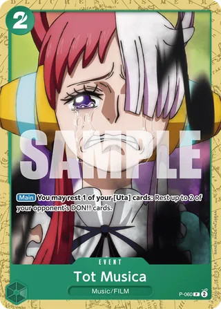 Tot Musica (Starter Deck 11: Uta Deck Battle) #P-060-starter-deck-11-uta-deck-battle · One Piece Promotion Cards One Piece card